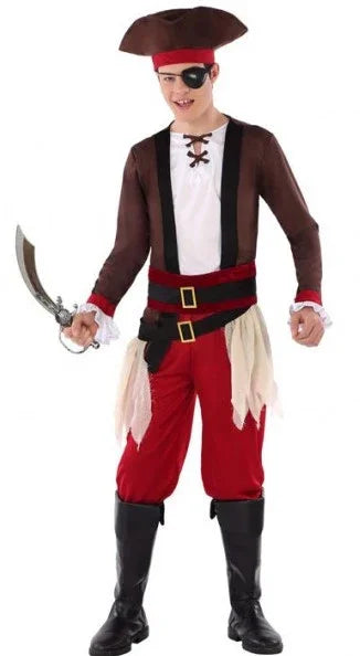 Disfraz de Pirata Corsario para Niño Piratas Infantiles Atosa De 13 a 15 años